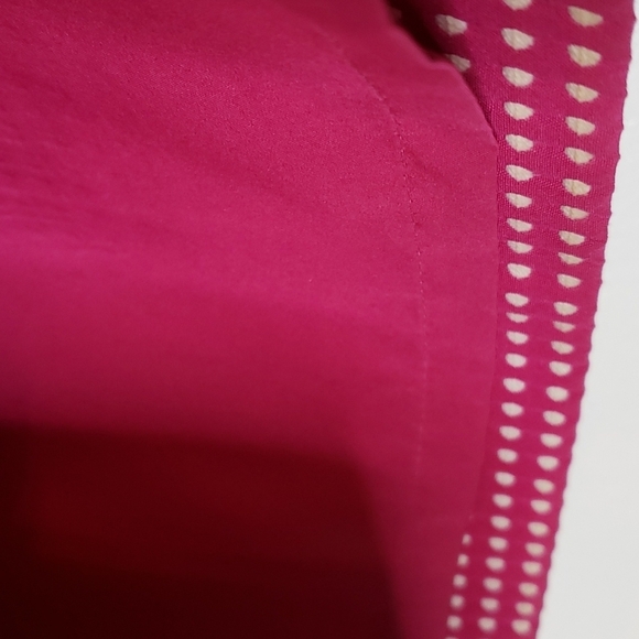 Ann Taylor Polka Dot Pencil Skirt All Season Office Business Casual Barbiecore - Picture 8 of 11